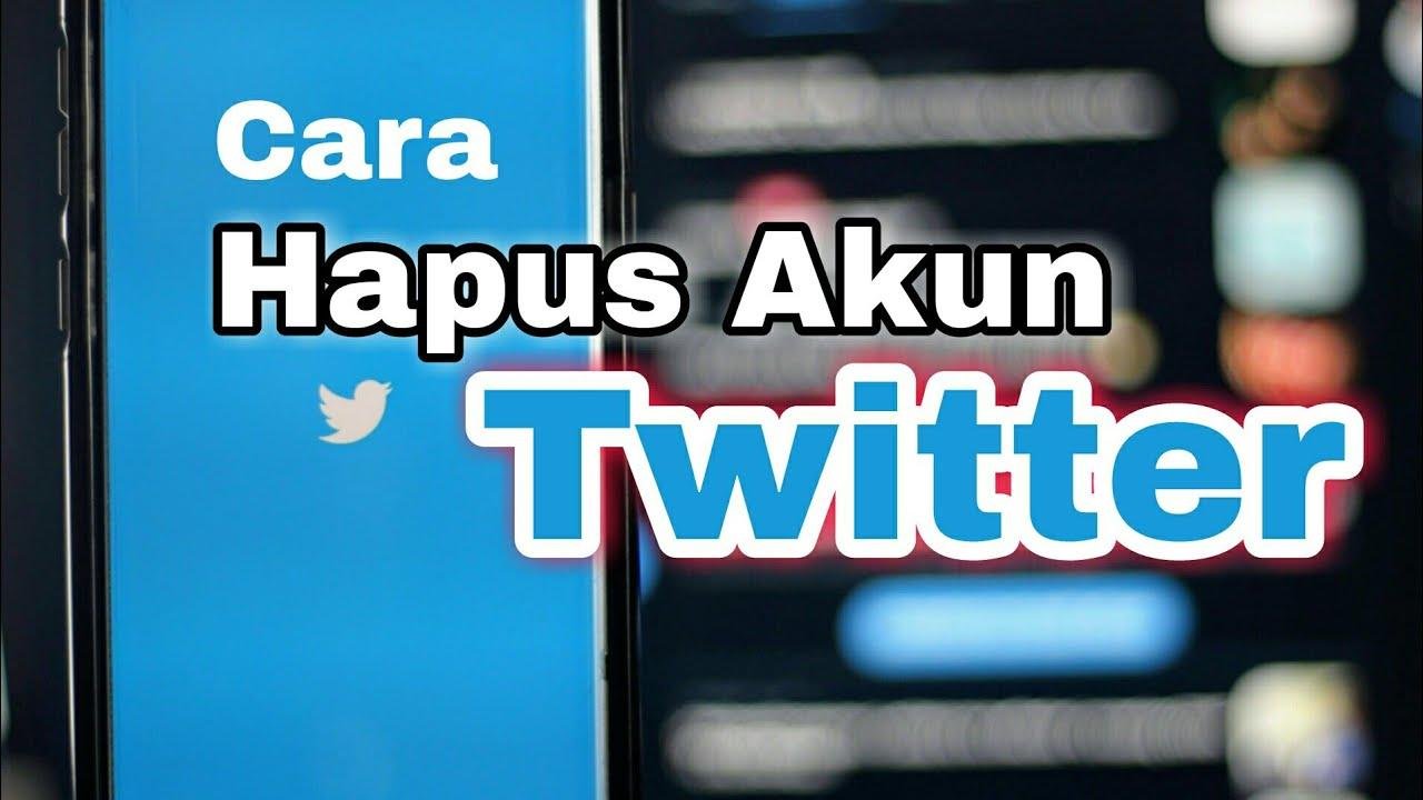 cara menghapus akun twitter