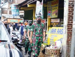 Pangdam III/Slw, Bagi Masker Serentak dan Pantau Prokes Di Cimahi
