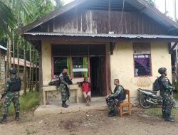 Jalin Silaturahmi, Satgas Yonif 126/KC Kunjungi Warga Perbatasan