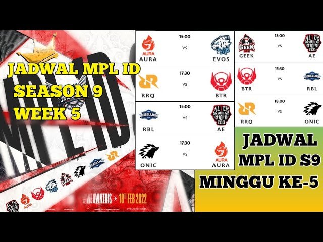 jadwal mpl id season 9 week 5