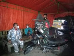 Tak lelah Ingatkan warga di Tanon, Anggota Koramil 19/Tanon aktif laksanakan Patroli Prokes
