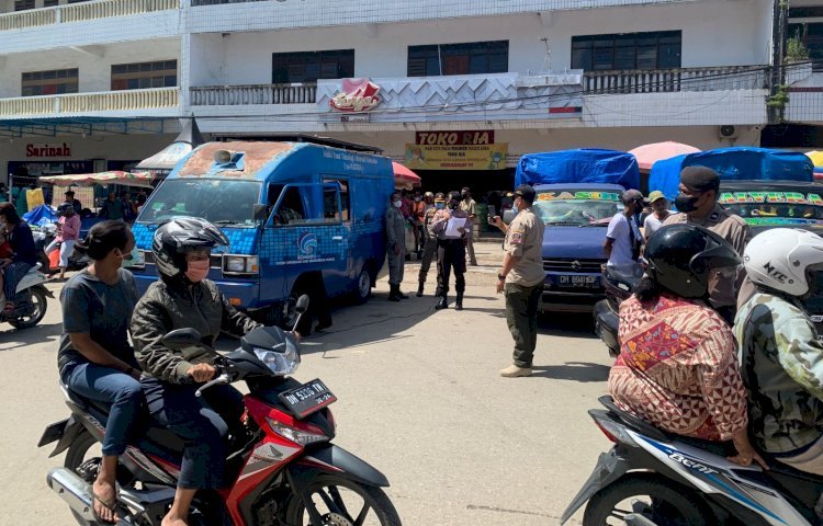 Operasi Yustisi di Masa PPKM, Polres Belu Bersama Satgas Covid-19 Sasar Pusat Keramaian Disiplinkan Masyarakat Taat Prokes