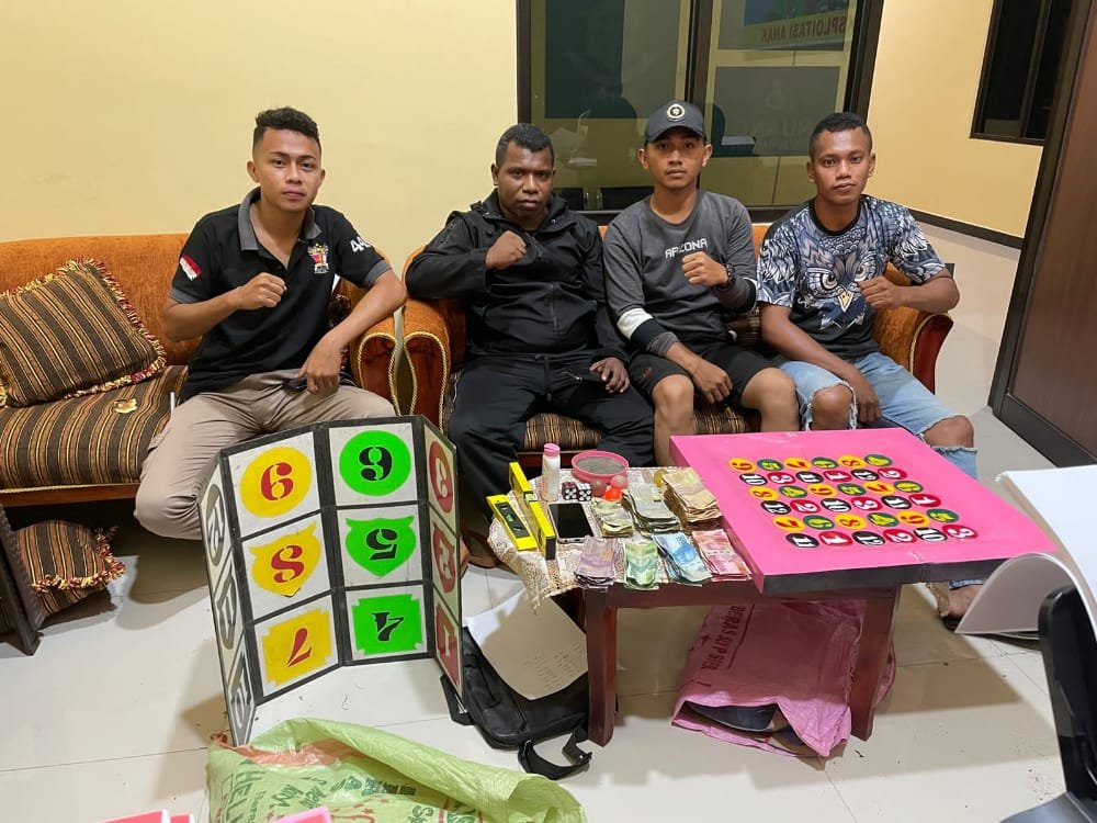 Tak Kenal Lelah Aparat Polres Malaka Melakukan Penggerebekan Perjudian