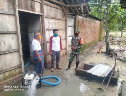 Babinsa Repaking Siaga Banjir