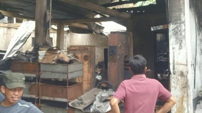 Pasca Kebakaran Gudang Perakitan Aksesoris Sepeda Motor