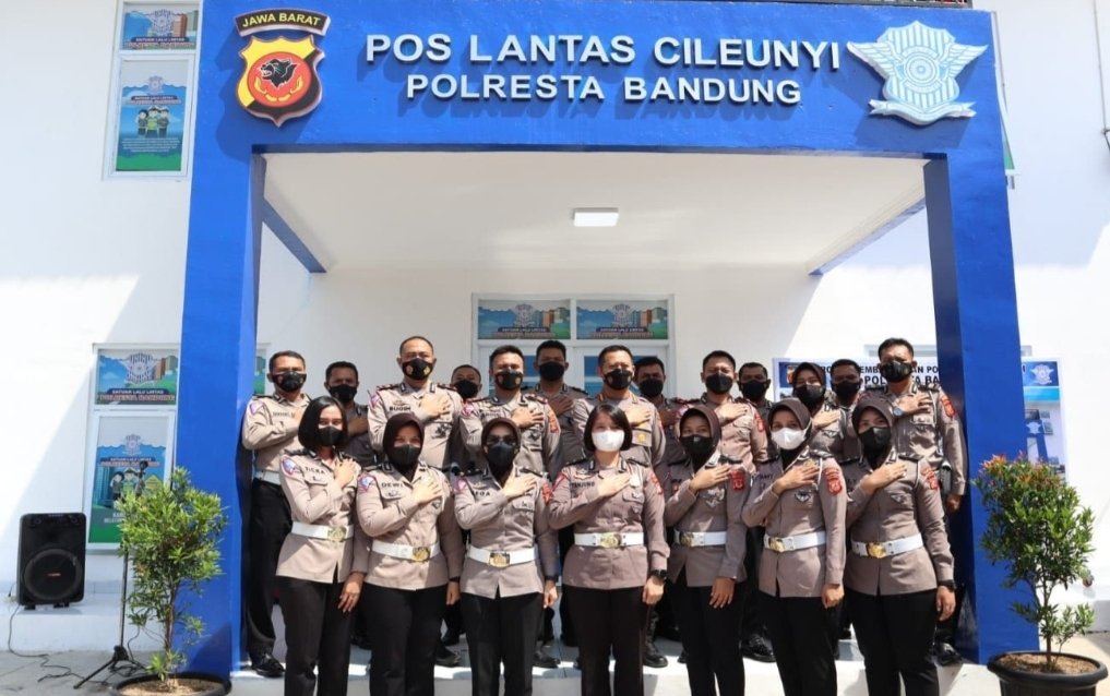 Jelang Arus Mudik Lebaran 2022, Polresta Bandung Resmikan Pos Lantas Cileunyi