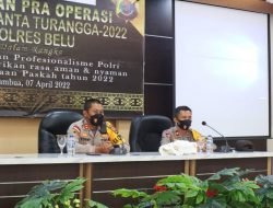 Setelah Rapat Lintas Sektor, Polres Belu Gelar Latihan Pra Operasi Semana Santa Kesiapan Pengamanan Paskah 2022