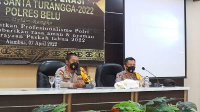 Setelah Rapat Lintas Sektor, Polres Belu Gelar Latihan Pra Operasi Semana Santa Kesiapan Pengamanan Paskah 2022