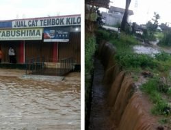 Akibat Hujan Deras, Beberapa Wilayah di Perbatasan Kota Bandung dan Kab. Bandung Terendam Banjir