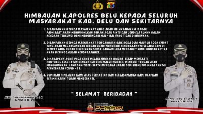 Wujudkan Ibadah Ramadan dan Paskah yang Kondusif, Kapolres Belu Keluarkan Imbauan Kamtibmas