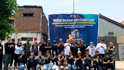 Hari Sumpah Pemuda Karang Taruna Melong Gelar Turnament Bola Voli