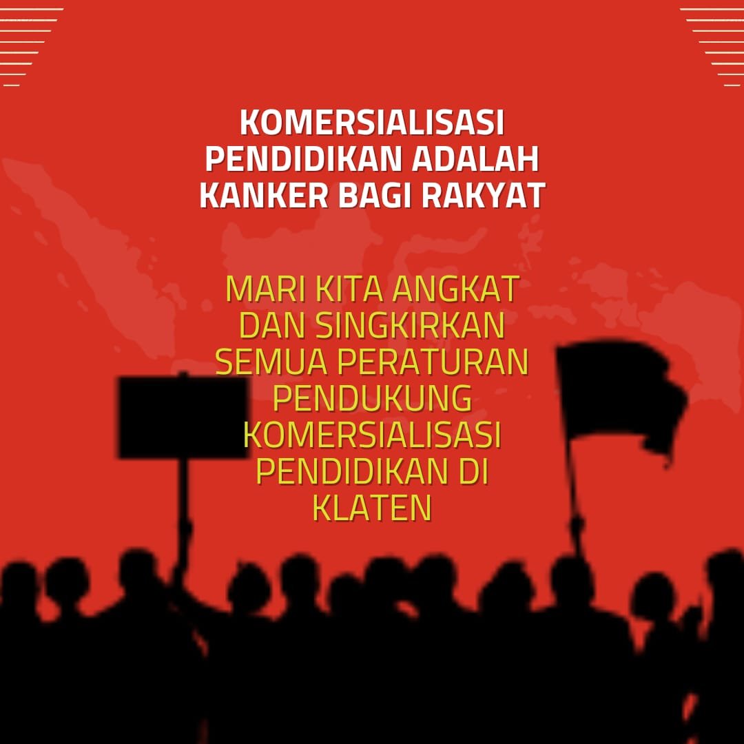 stop komersialisasi pendidikan di kabupaten klaten