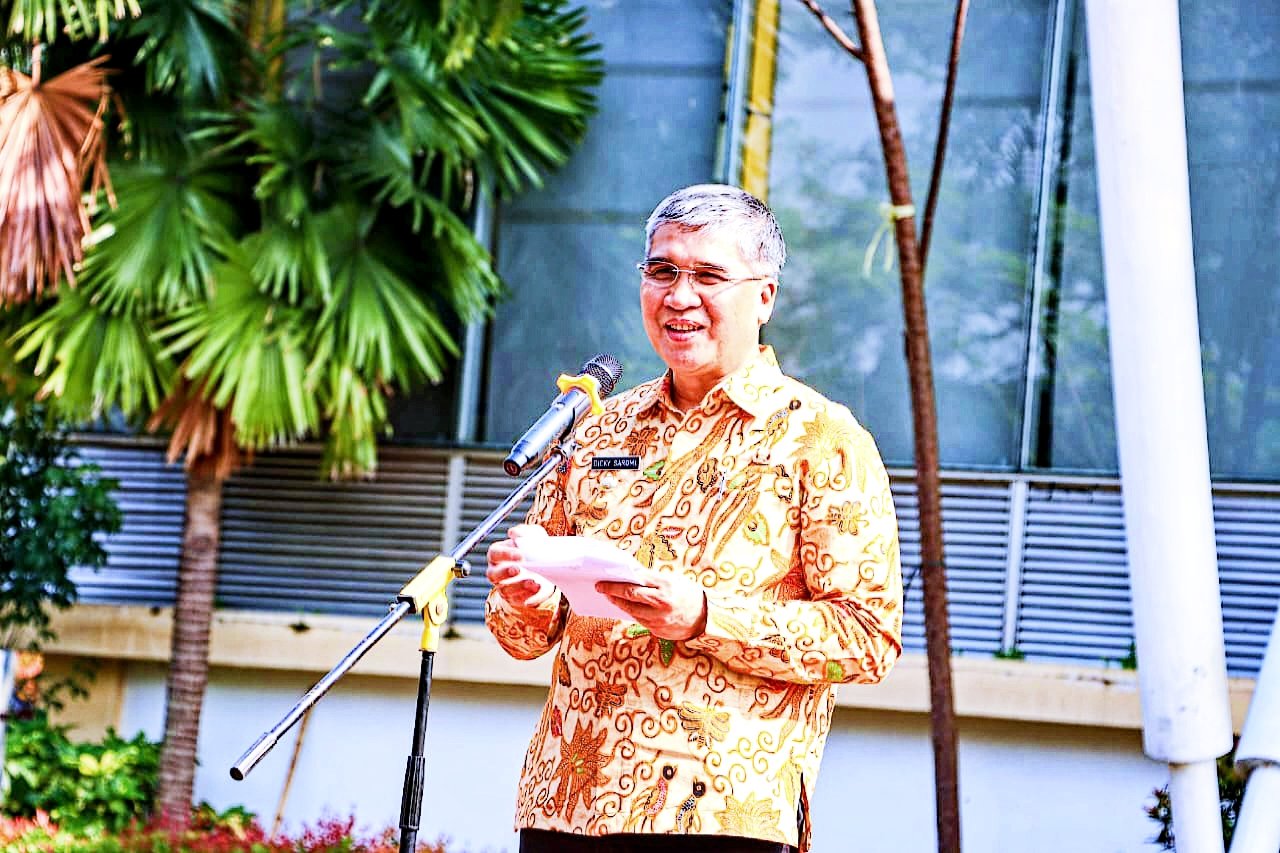 PJ Walikota Cimahi Dicky Saromi secara tegas dalam Pemilu 2024 ASN Kota Cimahi harus Netral yang melanggar ada sanksinya