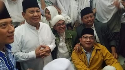 Kampanye Perdana Prabowo Disambut Mantan Gubernur Jawa Barat