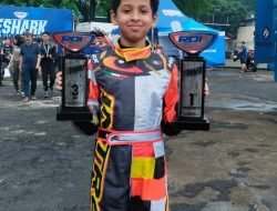 Helmi Husni Mahrus: Pegokart Cilik Peraih, 2 Trophy di Eshark Rok Cup Indonesia 2024 Round