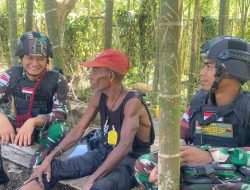 Wujud Kepedulian Satgas Yonif 122/TS Laksanakan Program Pelayanan Kesehatan Keliling Untuk Masyarakat Perbatasan Papua