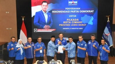 Calon Walikota Cimahi Dan Wakil Walikota Cimahi 2024-2029 Dikdik Dan Bagja Sah Diusung Partai Demokrat