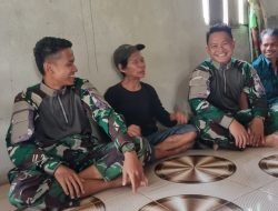 Satgas Yonzipur 5/ABW Membangun Kebersamaan Dengan Syukur Dan Silaturahmi