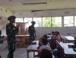 Satgas Yonif 323 Buaya Putih bantu Pendidikan di Pedalaman Papua