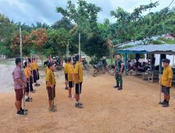 Satgas Yonzipur 5/ABW Tanamkan Semangat Disiplin Dan Terampil Serta Percaya Diri Kepada Siswa SMP